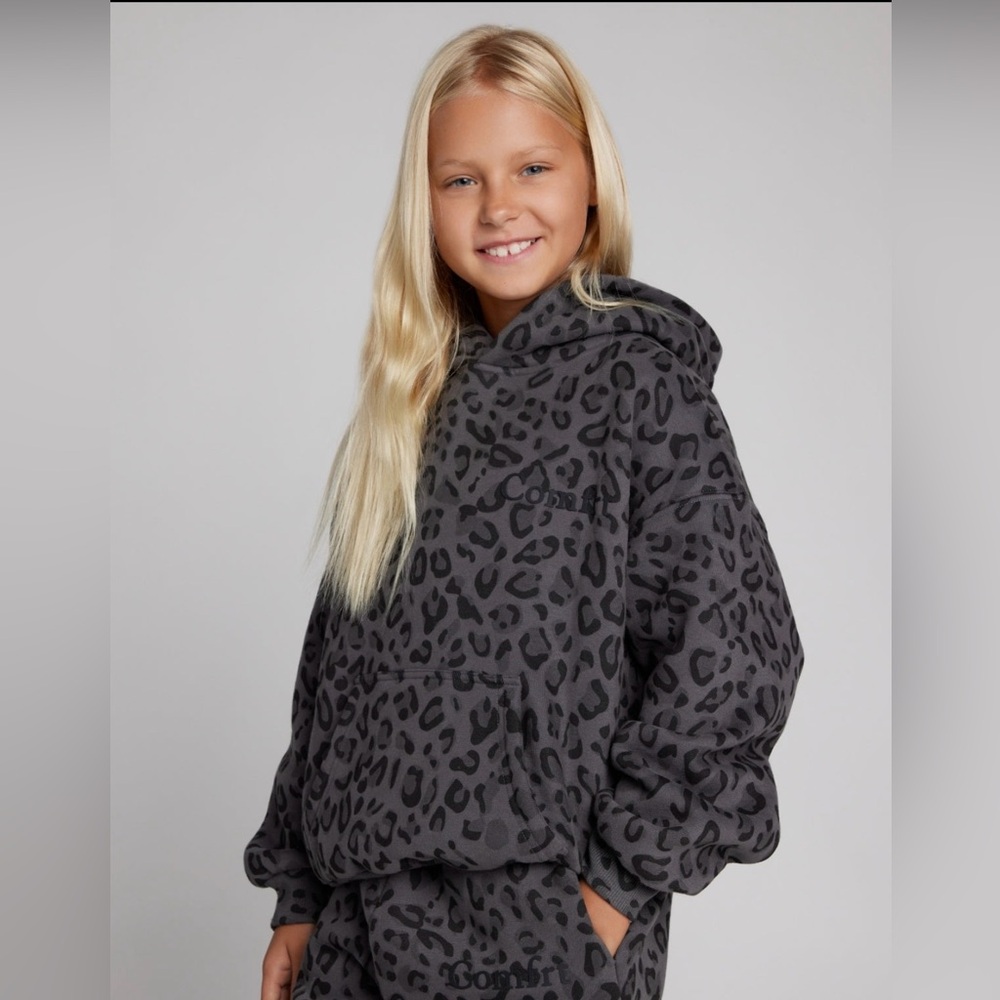 COMFRT MINIMALIST Leopard Print Kids Hoodie - NWT